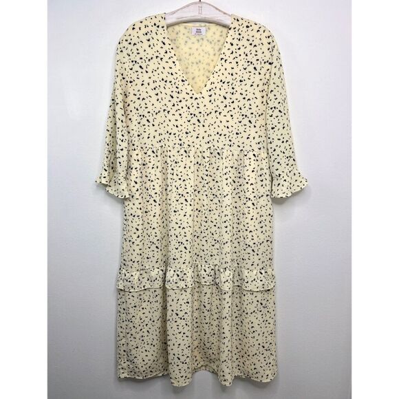 Aritzia Little Moon Spritz Dress Size 2XS Oversized Tiered Ruffle Floral XXS - Picture 1 of 9